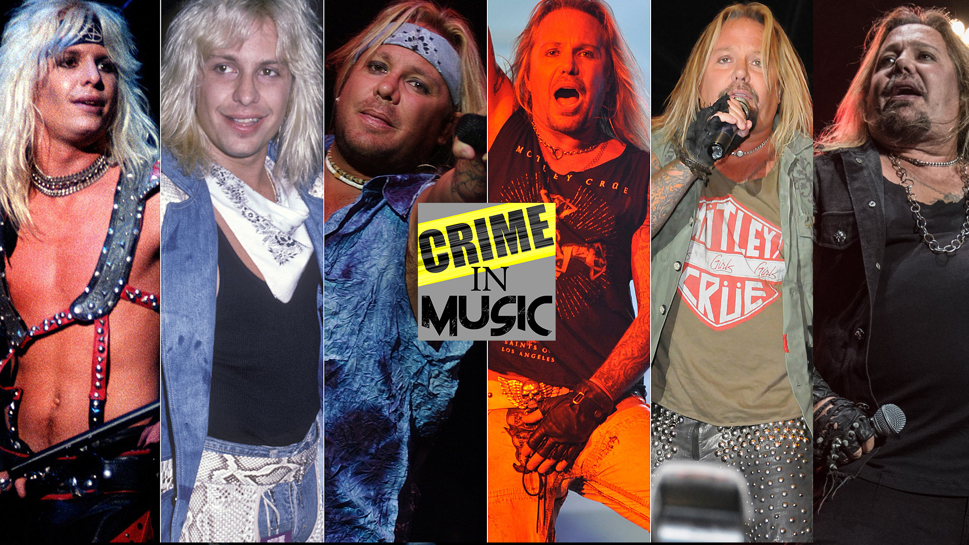 photo collage of Vince Neil, Musician, Lead Singer of Motley Crue